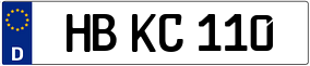 Trailer License Plate